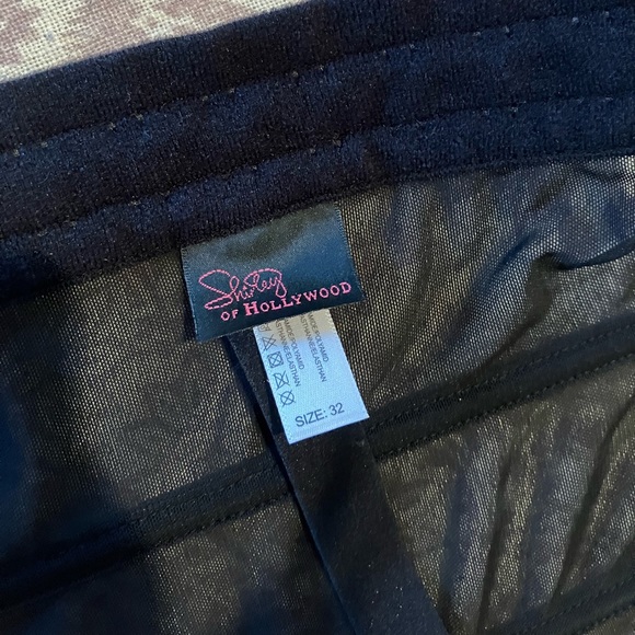 Shirley of Hollywood black stretch lace and mesh waist trainer cincher corset s - Picture 8 of 9